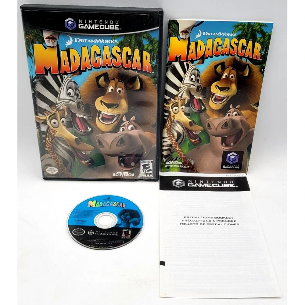 Madagascar‎ (Nintendo GameCube, 2005) CIB COMPLETE IN BOX